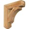 Ekena Millwork Imperial Craftsman Rough Sawn Bracket, Western Red Cedar, 4"W x 18"D x 18"H BKT04X18X18IMP04RWR - alternate 1